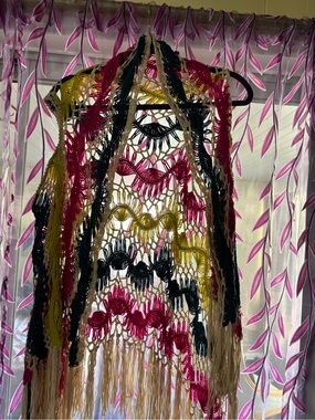 Crochet Fringe Vest gorgeous & fun